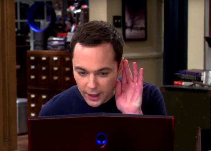 Sheldon Cooper en la promo de la 10ª temporada de The Big Bang Theory 