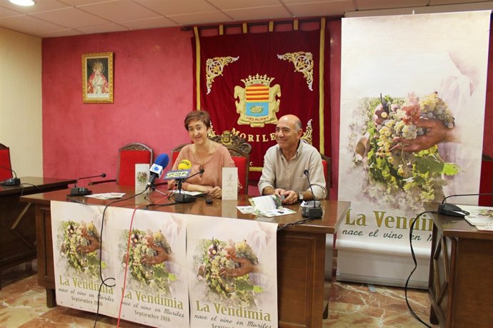 Presentación del programa sobre la vendimia en Moriles