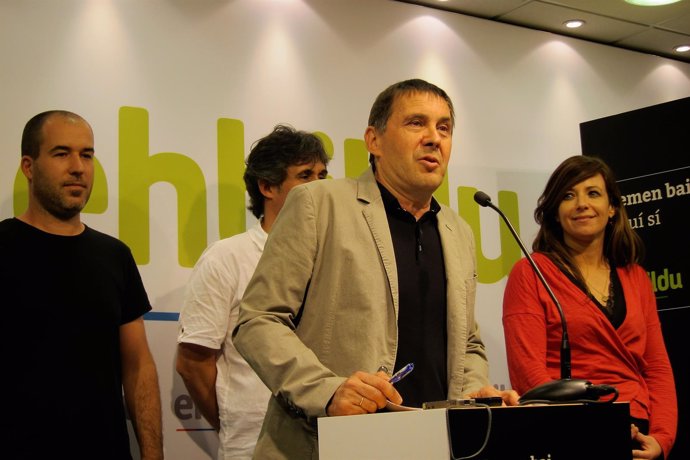 Arnaldo Otegi y dirigentes de EH Bildu