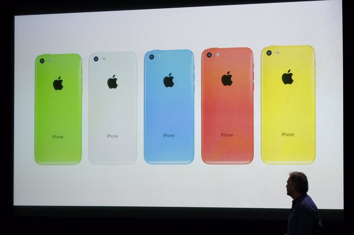 iPhone 5C en cinco colores