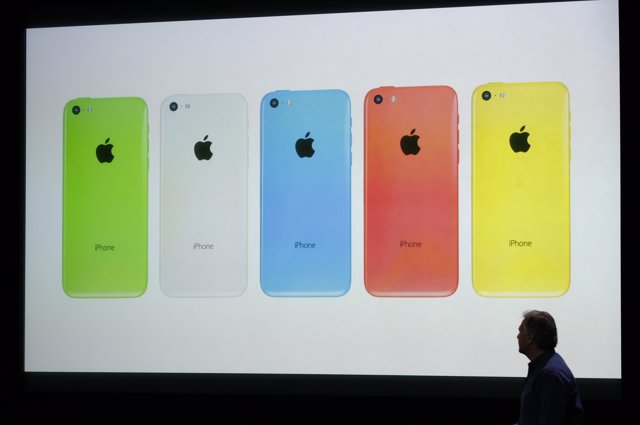 iPhone 5C en cinco colores