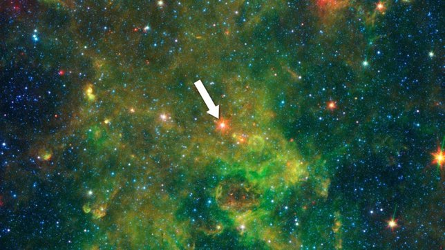 Misteriosa estrella en la Vía Láctea