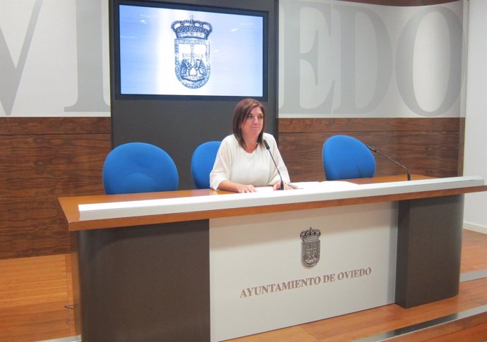 Belén Fernández Acevedo, durante la rueda de prensa. 