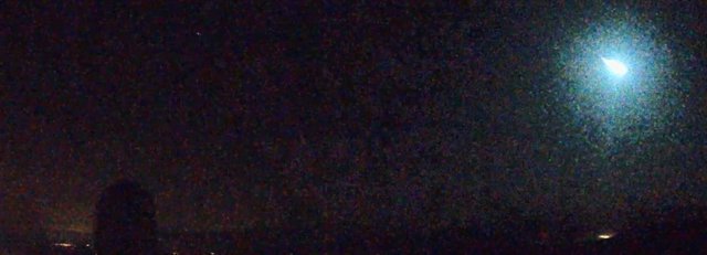 Bola de fuego observada en el cielo de Málaga