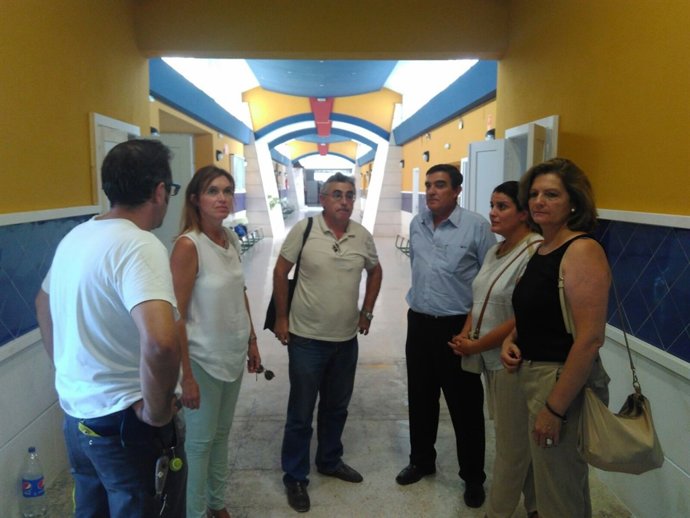 Vicente Zarza, en el IES La Ribera de Almonte