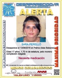 Catel de la menor desaparecida Sara Perelló