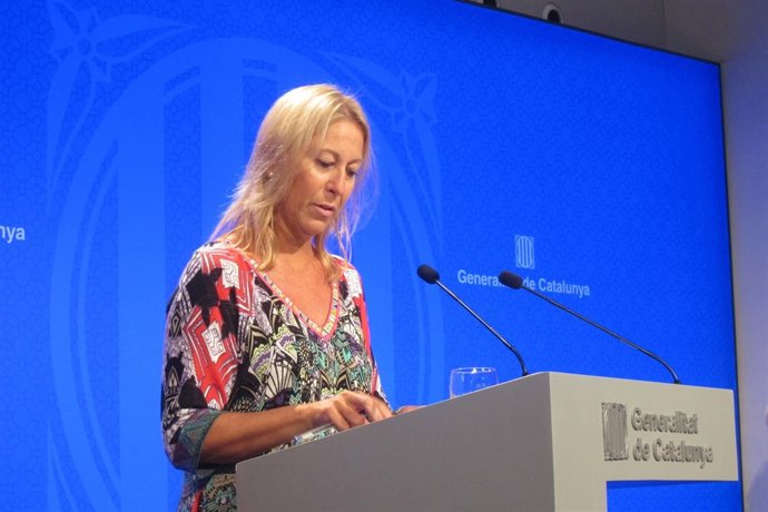 Neus Munté, tras el Consell Executiu