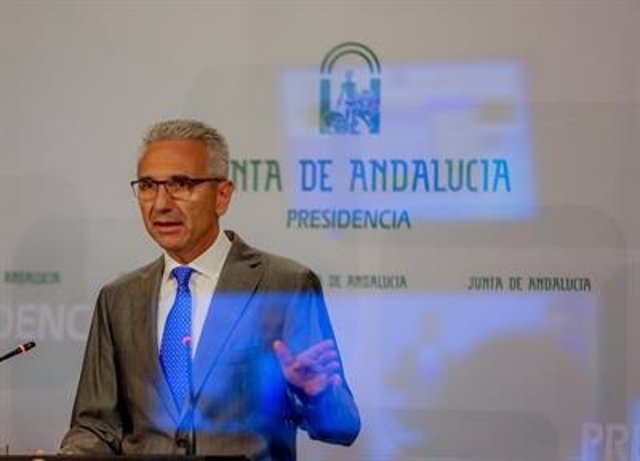 El portavoz del Gobierno andaluz, Miguel Ángel Vázquez