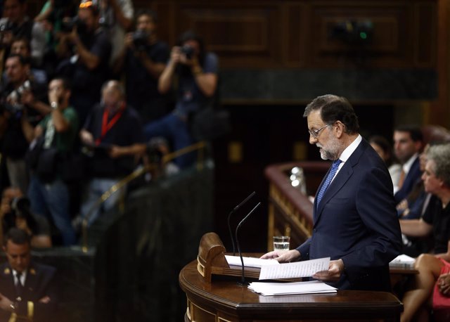 Mariano Rajoy en su discurso de investidura 