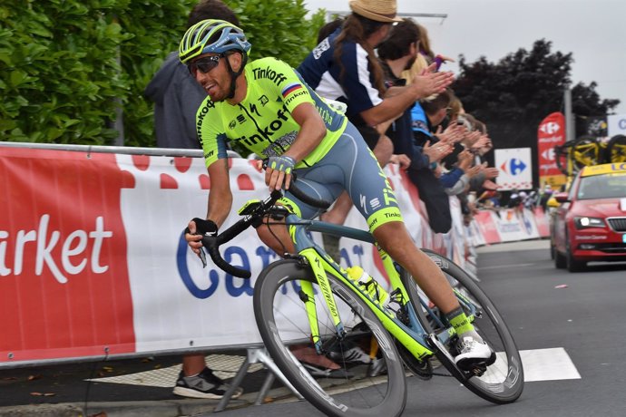El ciclista español del Tinkoff Alberto Contador