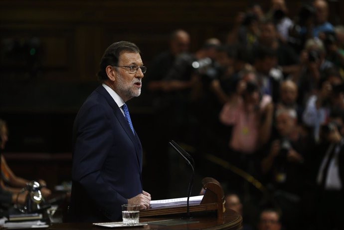 Mariano Rajoy en su discurso de investidura 