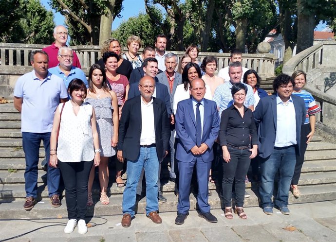 Leiceaga en la presentación de la candidatura del PSdeG en Pontevedra