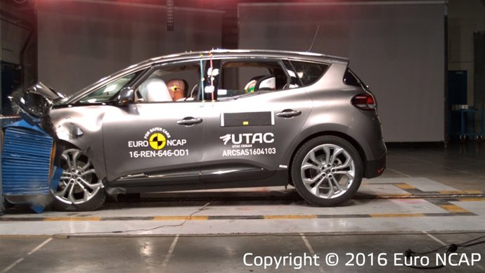 Test de impacto de Euro NCAP sobre el Renault Scenic