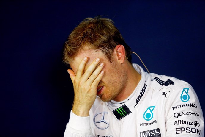 Nico Rosberg (Mercedes( se lamenta