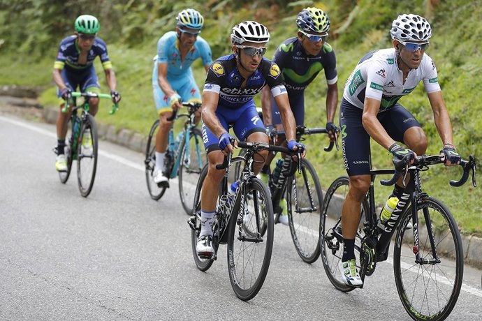 Alejandro Valverde por delante de Nairo Quintana en la Vuelta 2016