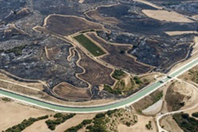 Imagen del incendio.