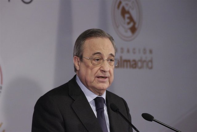 Florentino Pérez en la presentación del Corazón Classic Match