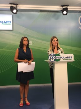 Catalina García y Ana Mestre en rueda de prensa