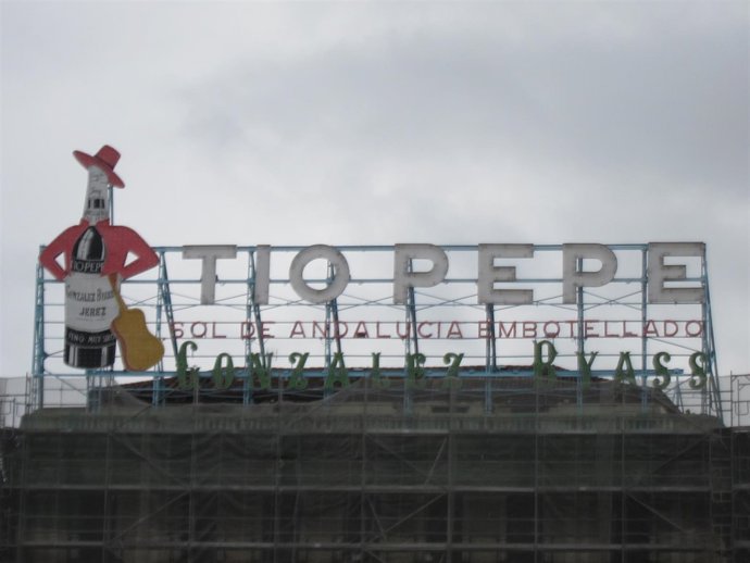 Cartel Tío Pepe en Madrid