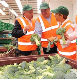 Pedro Antonio Sánchez visita la empresa agrícola Agromark