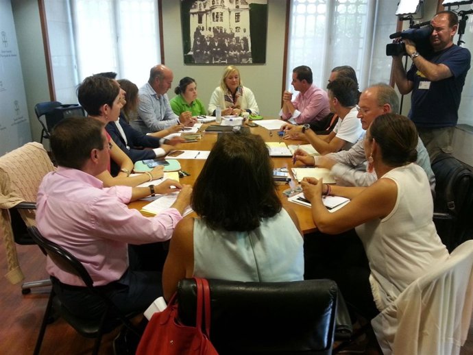 Reunión del grupo parlamentario del PP asturiano