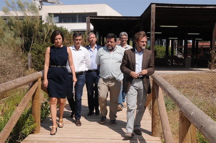 El consejero de Medio Ambiente, José Fiscal, en el Parque Natural Bahía de Cádiz