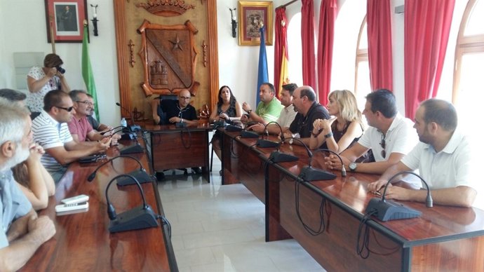 Visita institucional de Carmen Castilla al Ayuntamiento de Jódar