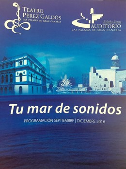 Cartel de la programación cultural de la Fundación Auditorio Teatro