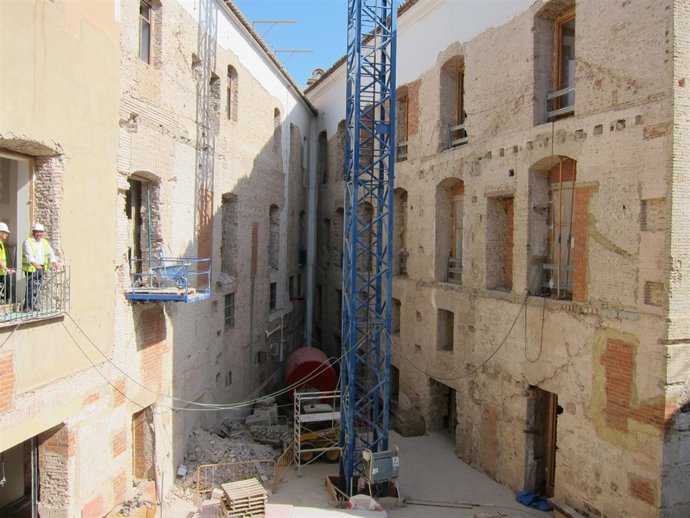 Obras en el Palacio del Temple