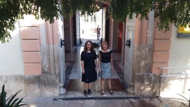 Tello y Soriano en el acceso original