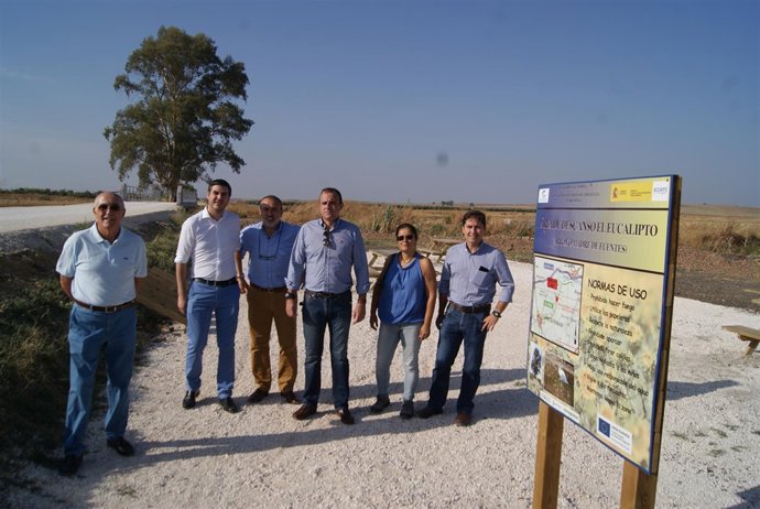 Inauguración de la vía verde entre Fuentes, La Luisiana y Marchena