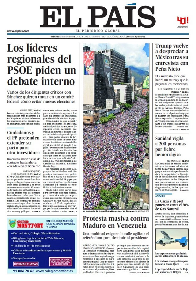 Portada El País