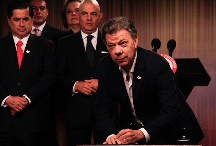 El presidente colombiano Juan Manuel Santos