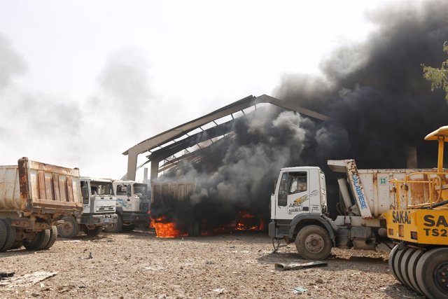 Incendio  en depósito de armas en Bagdad