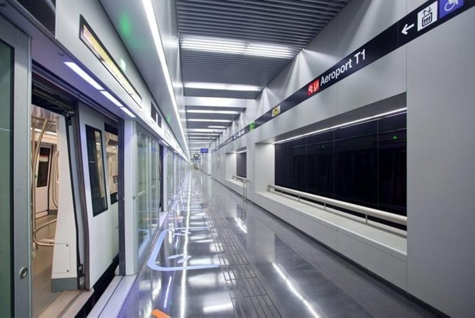 Estación Aeroport T1 de la L9 de Metro de Barcelona