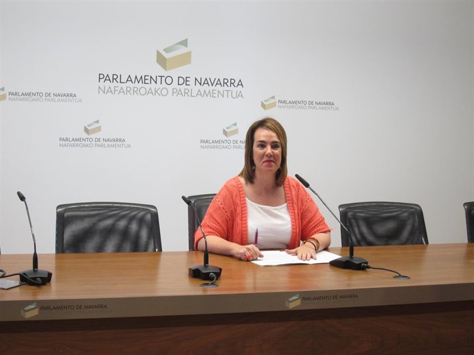 La presidenta del Parlamento de Navarra, Ainhoa Aznárez.