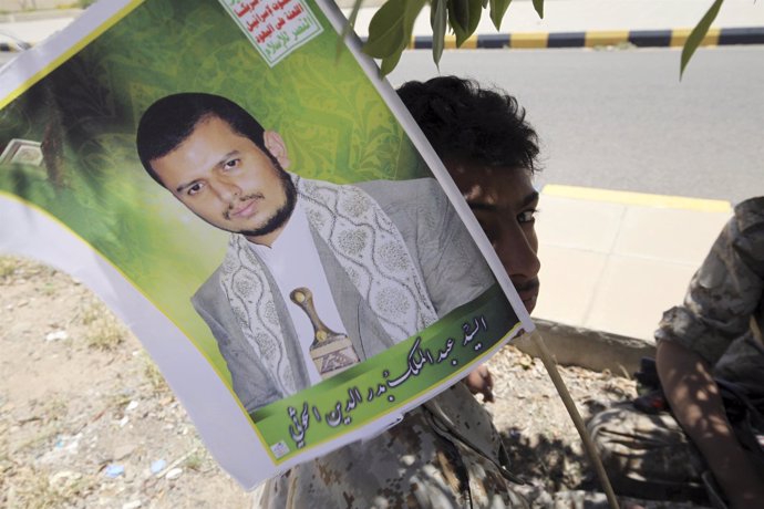 Cartel de Abdel-Malek al Huthi, líder de los huthis