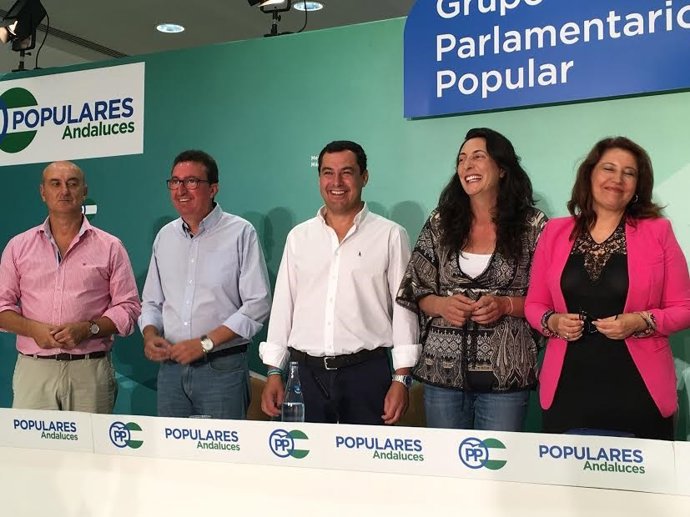El presidente del PP andaluz, Juanma Moreno.