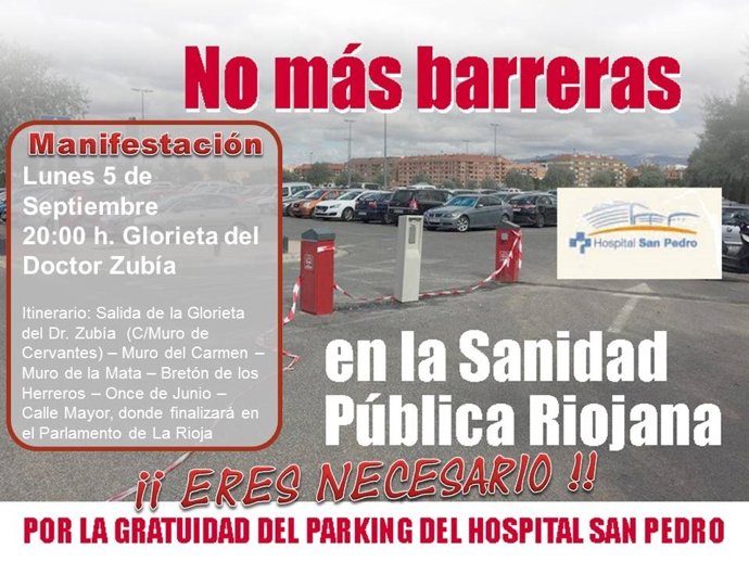 Manifestación de la Platafroma por la Gratuidad del Parking