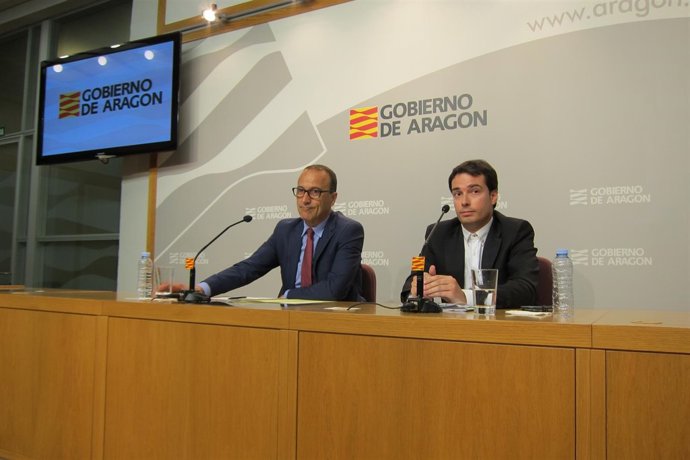 Felipe Faci y Ricardo Almalé en la rueda de prensa de este viernes.
