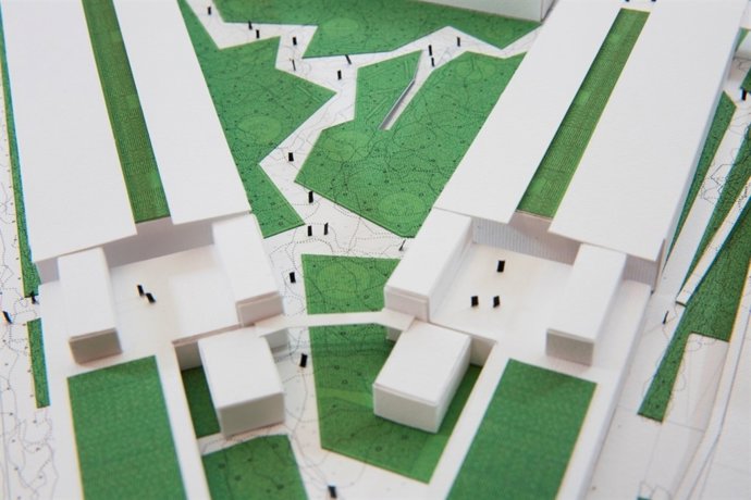 Maqueta de la reforma en el Mercado de Frutas de Legazpi