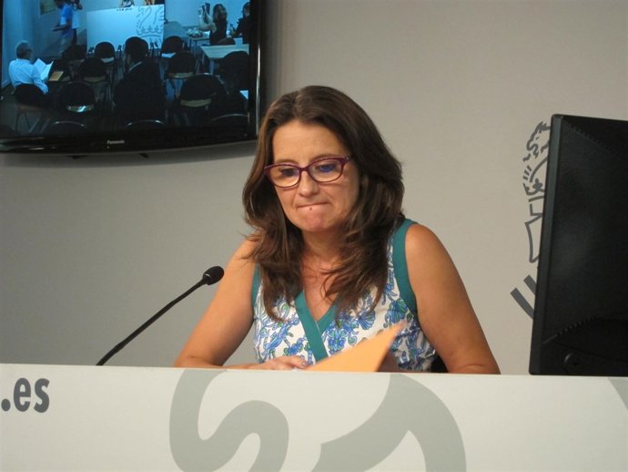 Oltra en rueda de prensa