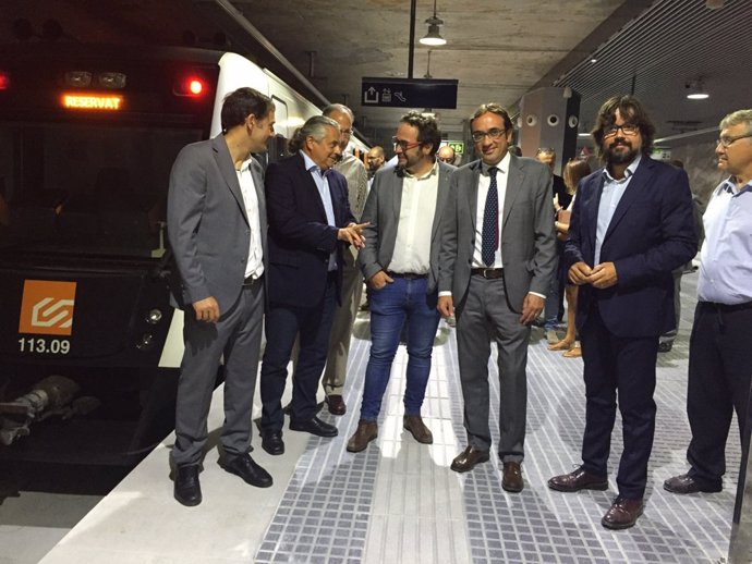 El conseller Josep Rull visita la prolongación de FGC a Sabadell