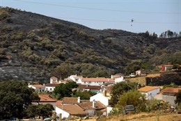 Incendio en Castillo de las Guardas (Sevilla)