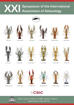 Póster del Botánico del XXI Symposium Internacional de cangrejo de río