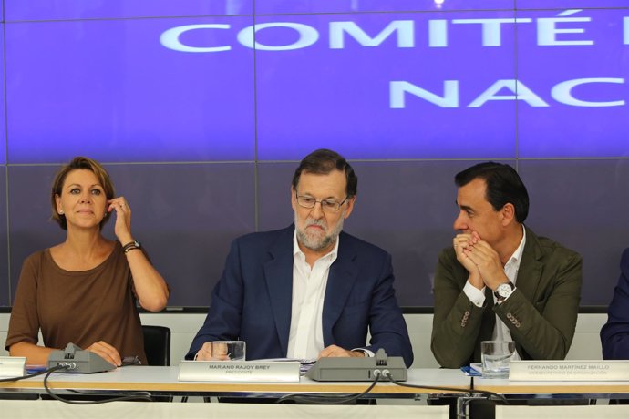 Mariano Rajoy en el Comité Ejecutivo del PP