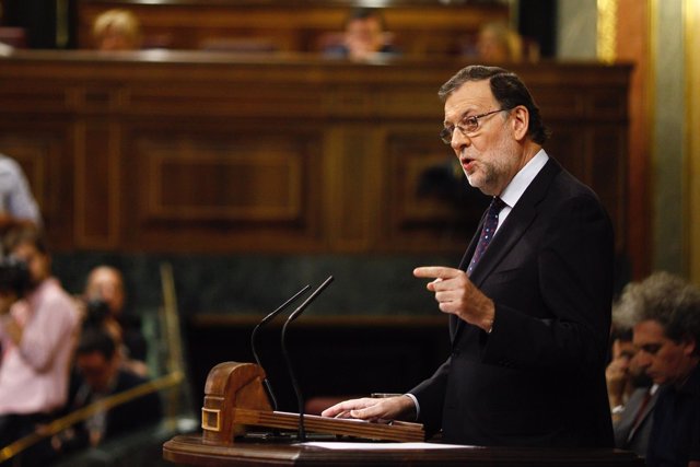 Mariano Rajoy en su debate de investidura 