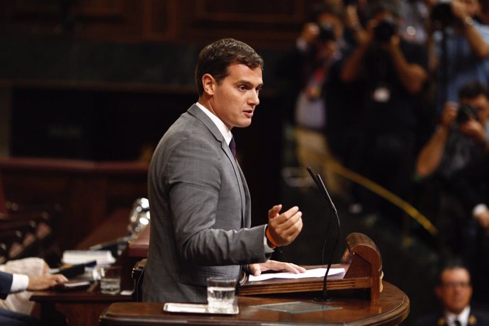 Albert Rivera en el debate de investidura de Rajoy 