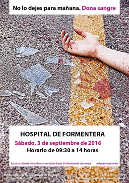 Campaña de donación de sangre en Formentera