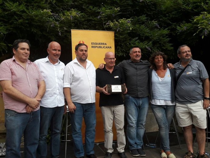 J. Olòriz, D. Mascort, O. Junqueras, P. Vigo, J. Puigcercós y T. Jordà (ERC)